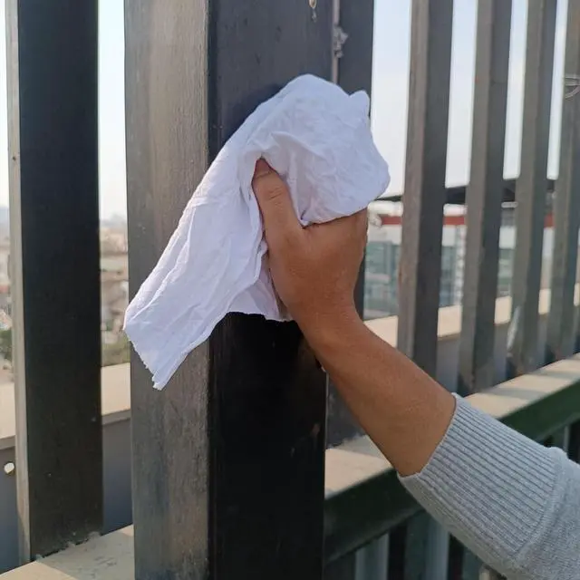 Alt view image 7 of 7 - Recycled White T-Shirt Cleaning Rags (10 lbs. Bag) Shop Rags Bulk for Oil, Stain, Grease, Paint, and Auto Cleaning, Multipurpose