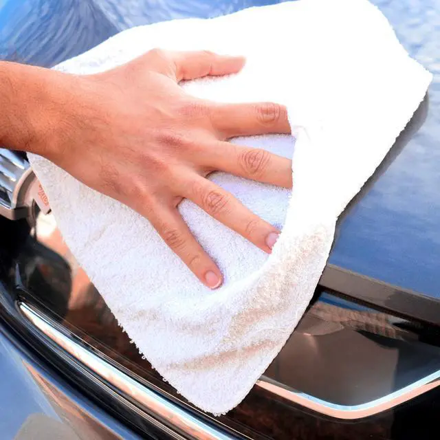 Alt view image 6 of 7 - W11 Terry Cloth Towels for Cleaning - Soft Cotton Blend Washable Multi-Purpose Bar Mop, Absorbent & Quick Dry, Bag of Rags for Kitchen, Auto Shop, and Garage, 5 lb, White