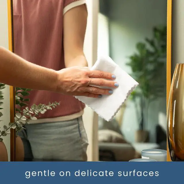 Alt view image 3 of 7 - 50 Pack Microfiber Cleaning Cloth with Box, Bulk Towels for Home, Reusable Microfiber Towels for Cars, Cleaning Rags, White, 190gsm, 11.8 Inches x 11.8 Inches, 50 Count