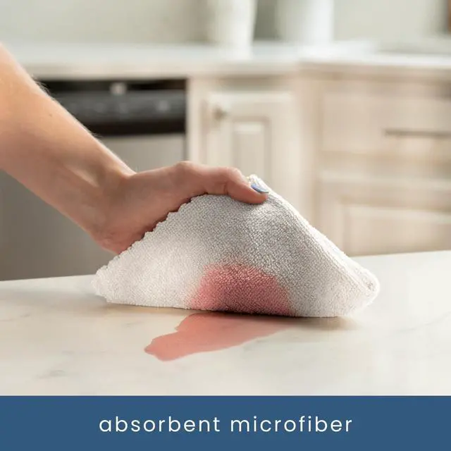 Alt view image 2 of 7 - 50 Pack Microfiber Cleaning Cloth with Box, Bulk Towels for Home, Reusable Microfiber Towels for Cars, Cleaning Rags, White, 190gsm, 11.8 Inches x 11.8 Inches, 50 Count