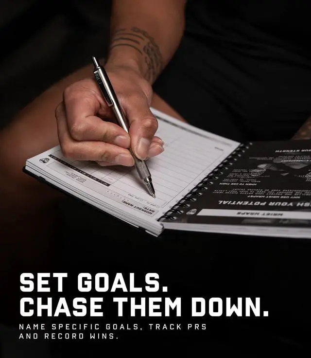 Alt view image 3 of 7 - Workout Journal For Men & Women Fitness Journal To Track Weight Loss, Muscle Gain, Gym Exercise & Bodybuilding Progress Fitness Planner Log Book With Calendar To Achieve Wellness Goals