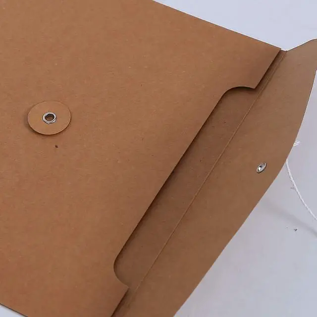 Alt view image 6 of 7 - Kraft String Envelope File Folder Project Pockets File Jacket Document Organizer Flat-No Expansion A4 Letter Size (Kraft Brown, Pack of 5)