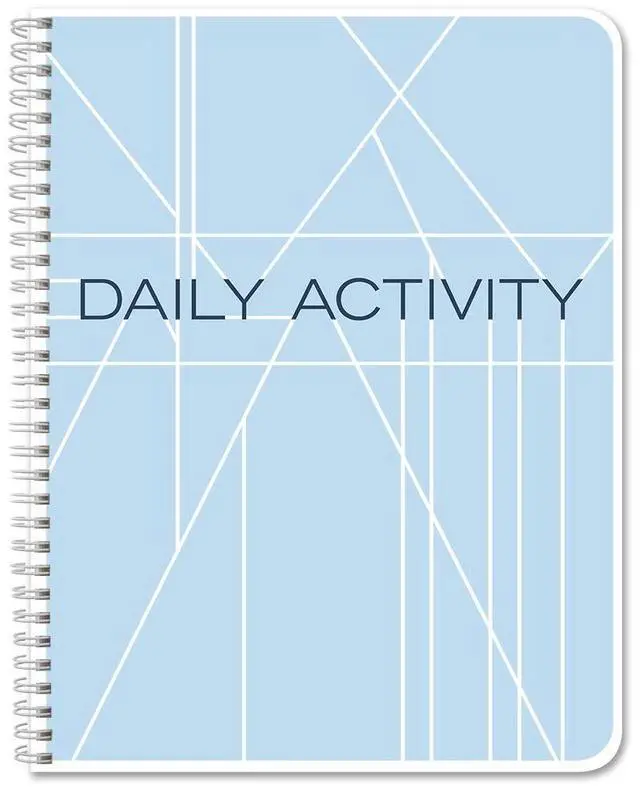 Main image of Daily Activity Log Book/100 Day Activities Diary/Productivity Notebook, Wire-O - 100 Pages, 8.5'' x 11'' (Made in USA)