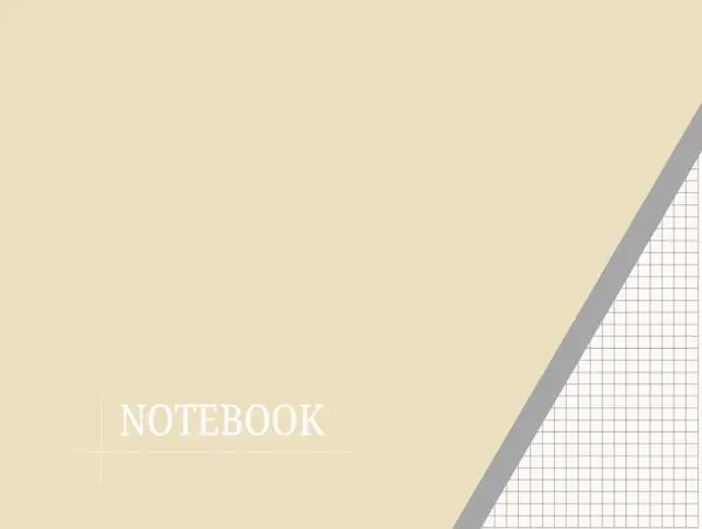 Main image of 2mm (0.2cm) Squared Exercise NoteBook| A4 Size | Edge-to-Edge Grey Grid| 110 Pages| Soft Cover| Champagne Color|