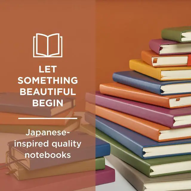 Alt view image 6 of 6 - Notebook Ruled A4 - Japanese-Inspired Lined Notebook for Effortless Writing - 140 GSM Paper - Hardcover - Built-in Pen Holder - Expandable Inner Pocket - 8.3 x 11.7" - Deep Indigo