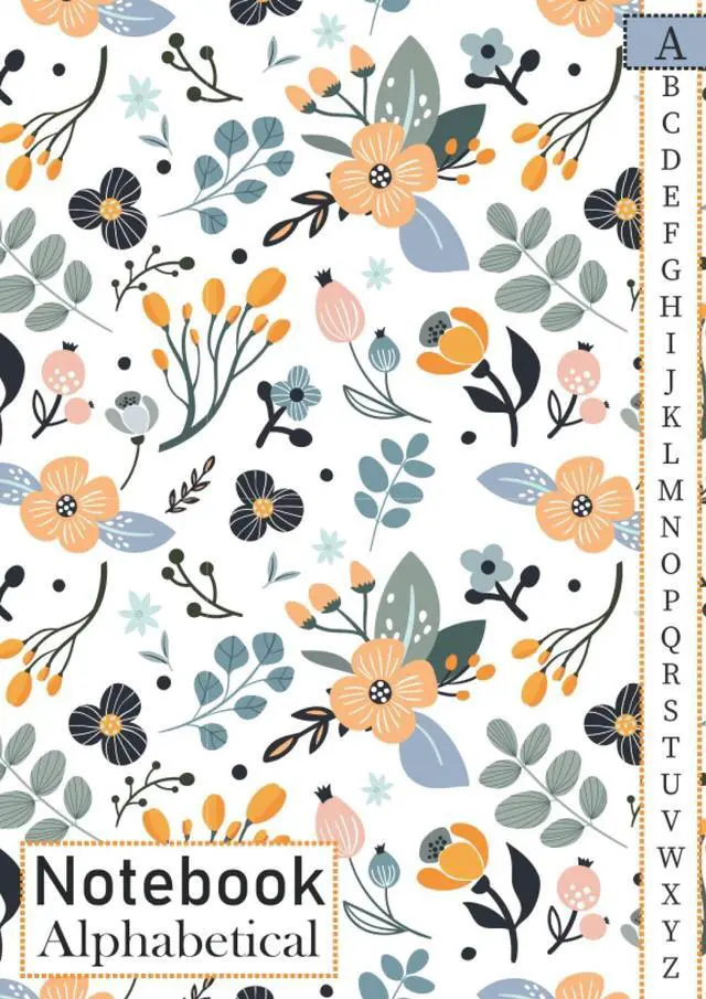 Main image of Alphabetical Notebook: 4 pages per letter / A4 Size /105 pages. Large Lined-Journal Organizer with A-Z Tabs Printed, Alphabetic Notebook. a4 notebook ... Writing Note Taking Diary and Planner