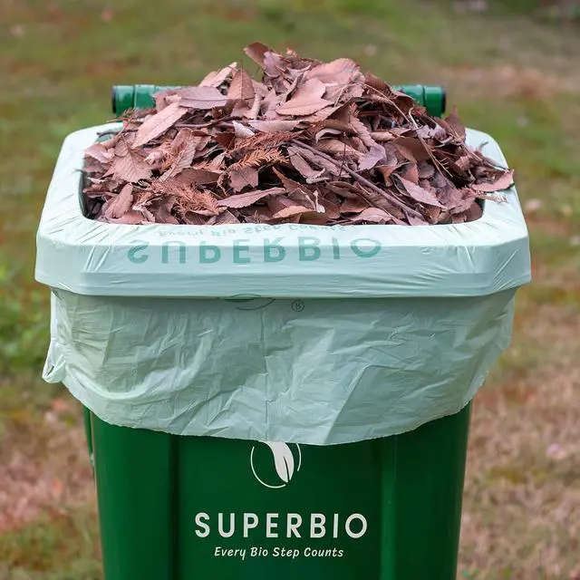 Alt view image 6 of 6 - 64 Gallon Compostable Yard Waste Bags, Lawn & Leaf Bags, 242.3L, 10 Count, Heavy Duty 1.57 Mils, BPI and OK compost INDUSTRIAL