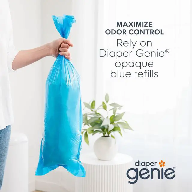 Alt view image 2 of 7 - Easy Roll Refill | 30 Bags Per Refill | Holds Up to 1410 Newborn Diapers | Odor Control | Diaper Pail Refill Bags | Fits Diaper Genie Signature & Platinum Pails