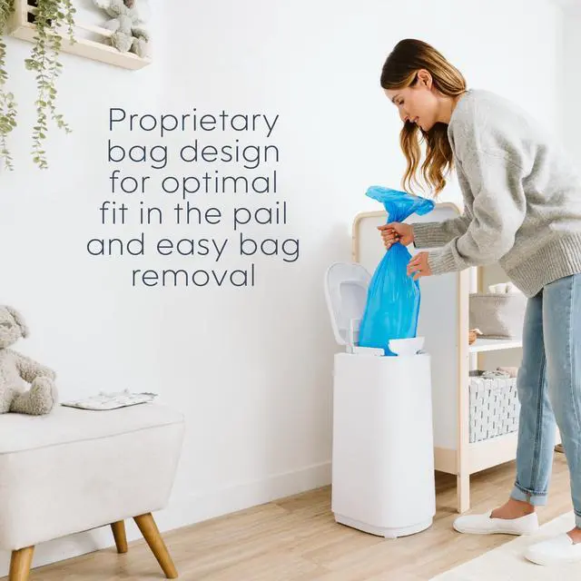 Alt view image 3 of 7 - Easy Roll Refill | 30 Bags Per Refill | Holds Up to 1410 Newborn Diapers | Odor Control | Diaper Pail Refill Bags | Fits Diaper Genie Signature & Platinum Pails