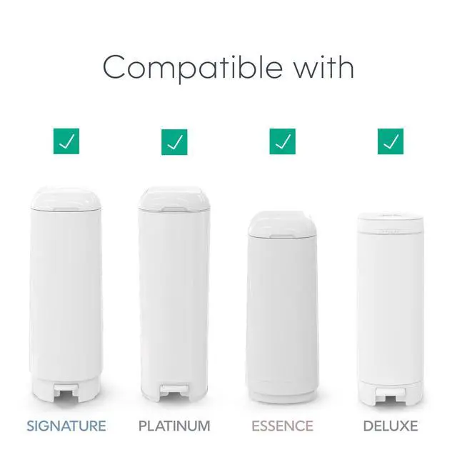 Alt view image 4 of 7 - Easy Roll Refill | 30 Bags Per Refill | Holds Up to 1410 Newborn Diapers | Odor Control | Diaper Pail Refill Bags | Fits Diaper Genie Signature & Platinum Pails