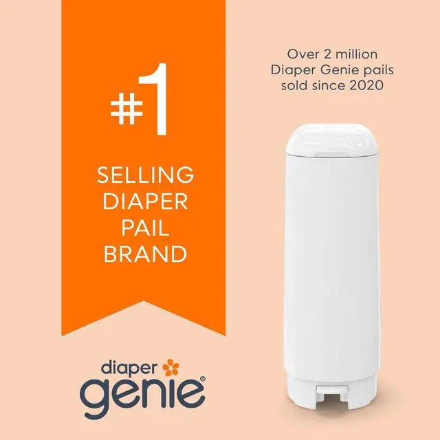 Alt view image 6 of 7 - Easy Roll Refill | 30 Bags Per Refill | Holds Up to 1410 Newborn Diapers | Odor Control | Diaper Pail Refill Bags | Fits Diaper Genie Signature & Platinum Pails