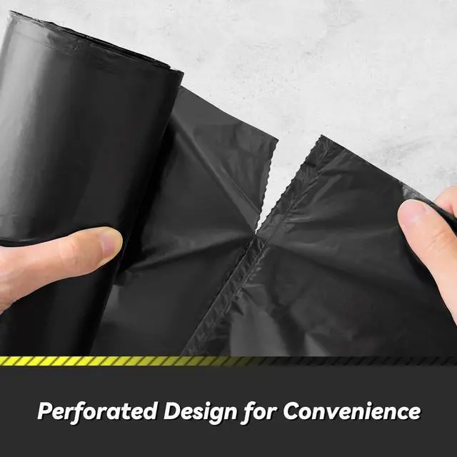 Alt view image 6 of 7 - 100 Count 55-60 Gallon Trash Bags, Sturdy & Tear-Resistant Commercial Can Liners 55 Gallon, Large Garbage Bags, Large Black Trash Bags for Commercial, Lawn and Leaf Bags