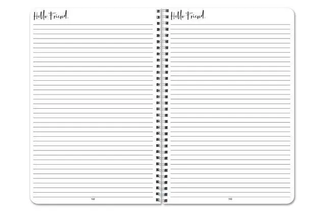 Alt view image 4 of 5 - Sobriety Journal/Day by Day Sober Tracker - Wire-O, 144 Pages, 6'' x 9'' (Made in USA)