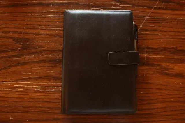 Alt view image 4 of 7 - Hard PU leather Cover For The Rocketbook Everlast Executive-Letter Size,black/dark brown, Leather Fabric, Pen Loop Holder/Phone Pocket/fits A4-A5,Magnet Strap (Executive Size, Black)
