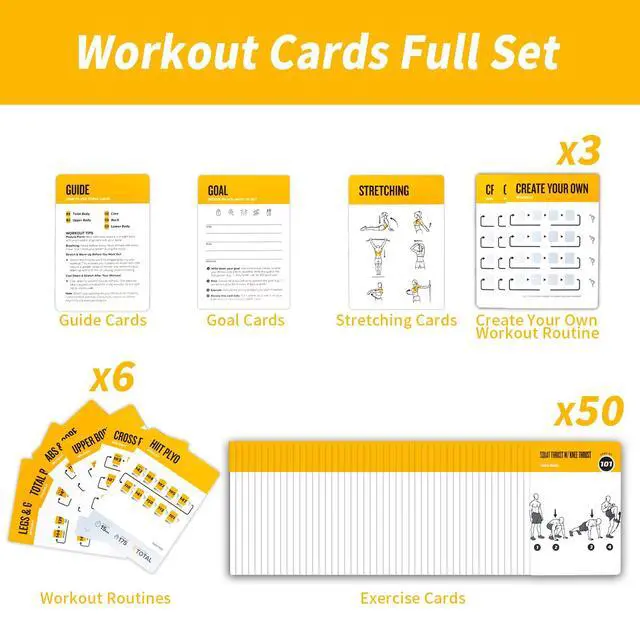 Alt view image 3 of 7 - Bodyweight Fitness Planners, 62 Exercises Cards Deck Large Size 5" x 3.5" Fitness Cards for Women & Men, Beginner Fitness Guide to Training Exercises at Home or Gym (Bodyweight, Vol 3)