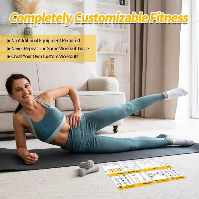 Alt view image 6 of 7 - Bodyweight Fitness Planners, 62 Exercises Cards Deck Large Size 5" x 3.5" Fitness Cards for Women & Men, Beginner Fitness Guide to Training Exercises at Home or Gym (Bodyweight, Vol 3)