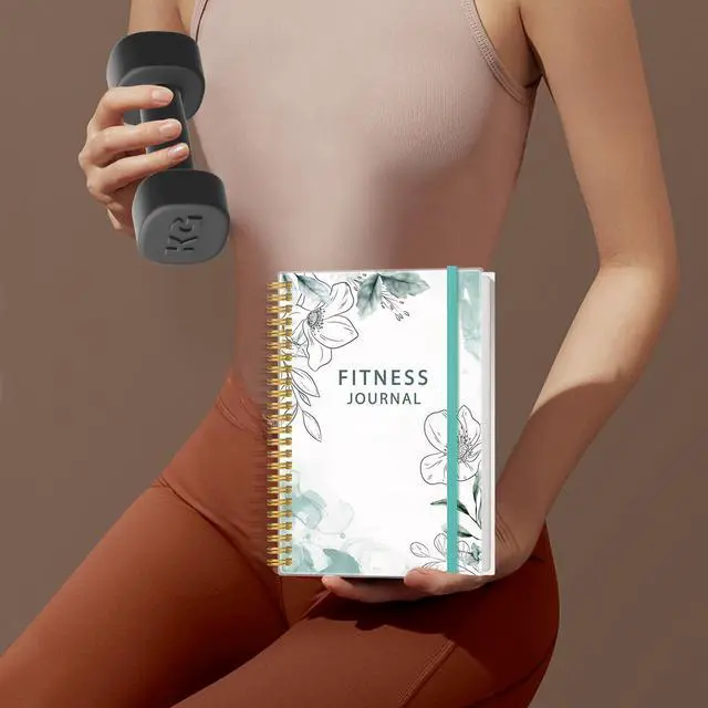 Alt view image 7 of 7 - Fitness Journal for Women & Men - A5 Workout Journal/Planner Daily Exercise Log Book to Weight Loss, Gym, Muscle Gain, Bodybuilding Progress - Daily Personal Health & Wellness Tracker, Spiral-Bound,