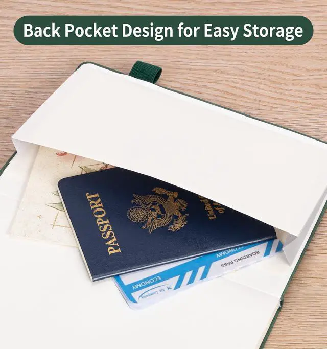Alt view image 5 of 7 - Lined Journal Notebook for Women Men, A4 Hardcover Leather Journals for Writing, 200 Pages Thick Paper, Daily Journal Notebook for Work, School, Note Taking, Business, Travel, College Ruled