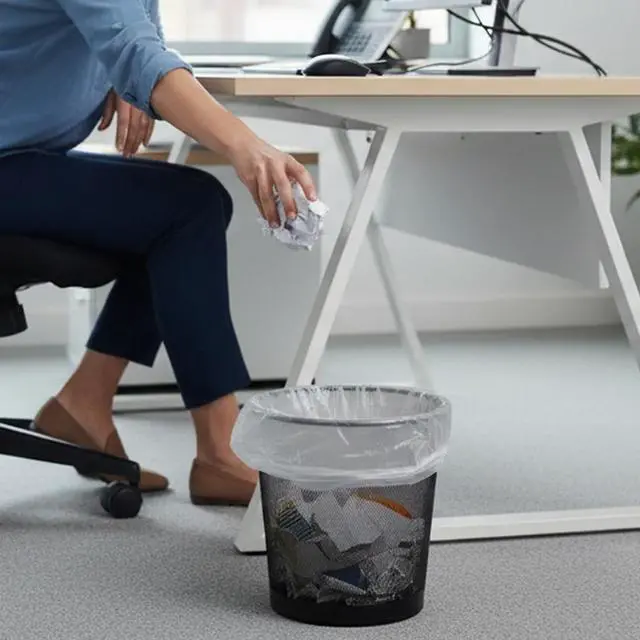 Alt view image 2 of 7 - Trash Can Liners - Wholesale 1000 Count High Density Garbage Bags on Perforated Roll 10-15 Gallon 24" x 33"