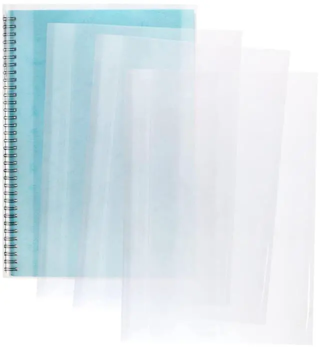 Main image of 10pcs Clear Exercise Book Covers for Home Office Books Waterproof Plastic Sleeves (A4)