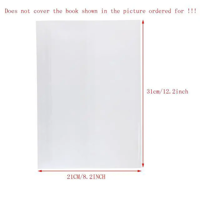 Alt view image 2 of 6 - 10pcs Clear Exercise Book Covers for Home Office Books Waterproof Plastic Sleeves (A4)