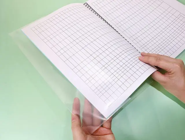Alt view image 4 of 6 - 10pcs Clear Exercise Book Covers for Home Office Books Waterproof Plastic Sleeves (A4)