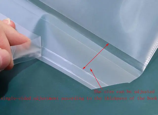 Alt view image 6 of 6 - 10pcs Clear Exercise Book Covers for Home Office Books Waterproof Plastic Sleeves (A4)