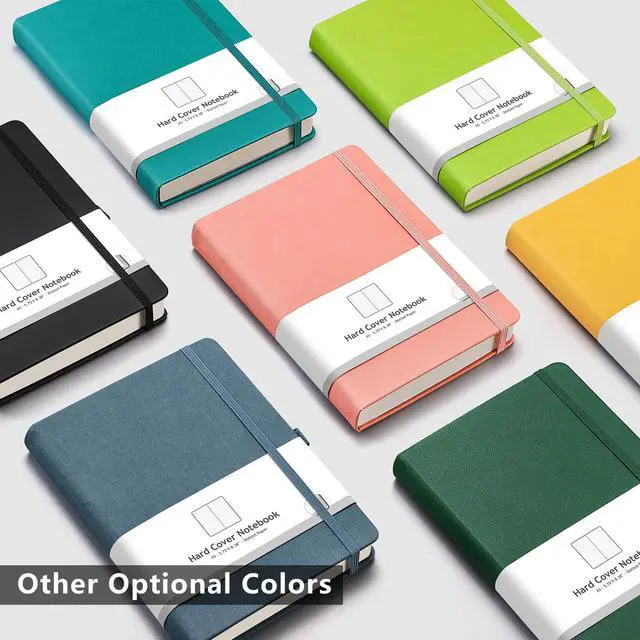 Alt view image 7 of 7 - Large A4 Notebook College Ruled - 320 Pages Thick Journal for Women and Men, 8.5''×11'', 100gsm Thick Lined Paper, Leather Softcover, for Writing Work School - Green