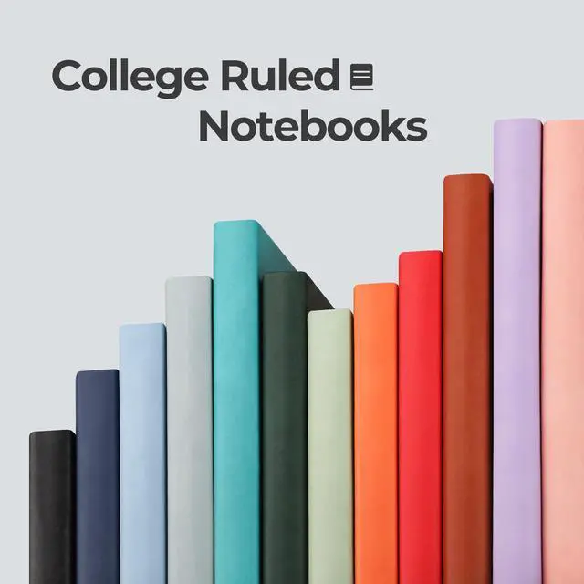 Alt view image 7 of 7 - Lined Journal Notebook, 96 Numbered Pages, A4 Large Size (8.5'' x 11''), for Men & Women, Journaling, Writing, Work & Office, Leather Softcover, 100 GSM Thick Paper (Navy Blue)