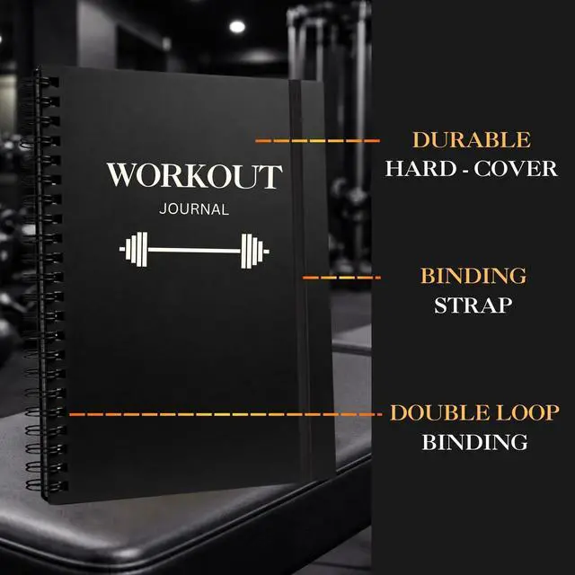 Alt view image 2 of 6 - Workout Journal for Men & Women Fitness Journal & Workout Logbook, Gym Fitness Planner Journal with 52 Weeks of Tracking - Exercise Book for Weight Loss & Training 8.2 x 6 inches