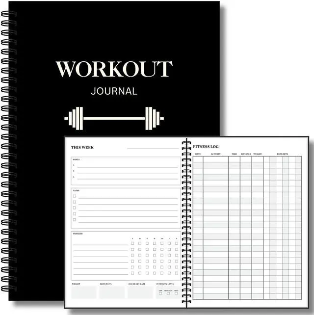 Main image of Workout Journal for Men & Women Fitness Journal & Workout Logbook, Gym Fitness Planner Journal with 52 Weeks of Tracking - Exercise Book for Weight Loss & Training 8.2 x 6 inches