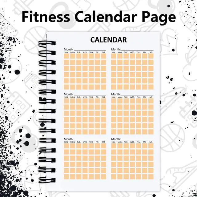 Alt view image 6 of 7 - 3 PCS Fitness Tracker Journal Portable Workout Notebook 90-Day Exercise Planner for Record Your Daily Progress 5.5 x 3.93 inch