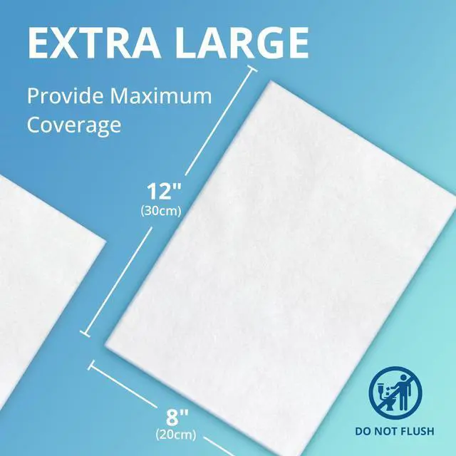 Alt view image 2 of 7 - Bathing Wipes for Adults Rinse Free, 8"x12" Fresh Scent, 100 Count