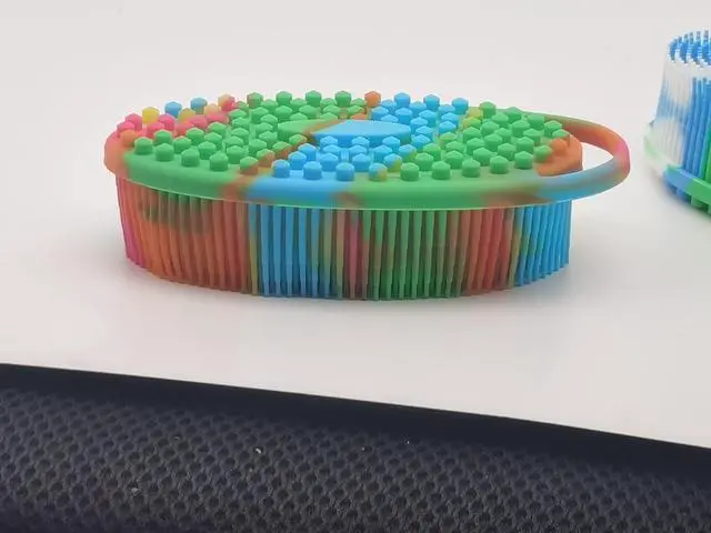 Alt view image 6 of 7 - Soft Exfoliating Body Shower Scrubber - Silicone Bath Brush for Kids & Adults - 3 Pack