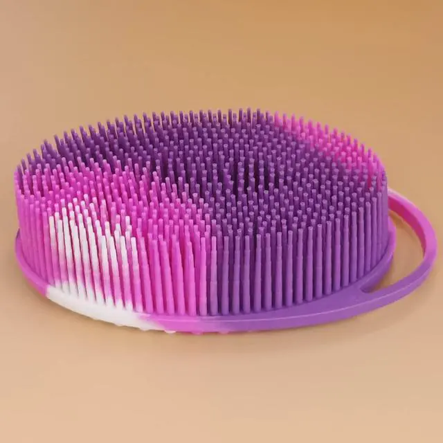 Alt view image 4 of 7 - Soft Exfoliating Body Shower Scrubber - Silicone Bath Brush for Kids & Adults - 3 Pack