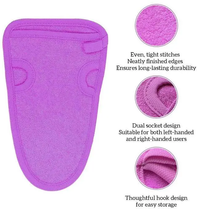 Alt view image 3 of 7 - 3PCS Bathing Shower Exfoliating Mitts Towel Soft Skin Care Face Body Wash Massage Spa Mittens for Adult and Kids(Color Random)