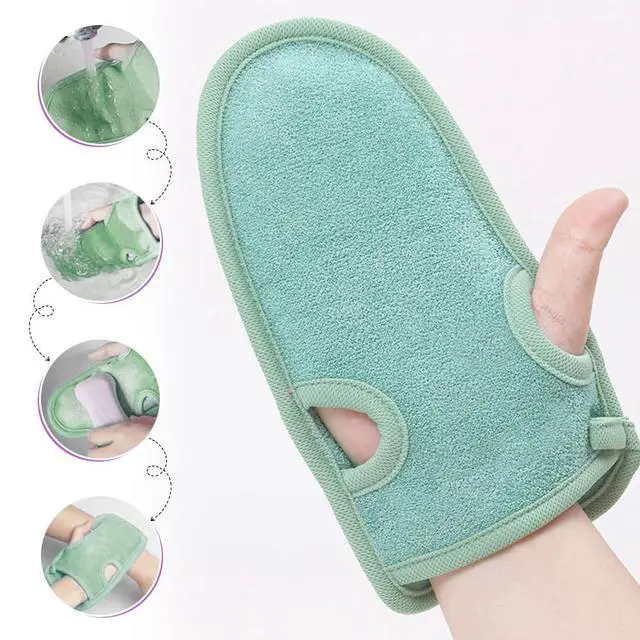 Alt view image 4 of 7 - 3PCS Bathing Shower Exfoliating Mitts Towel Soft Skin Care Face Body Wash Massage Spa Mittens for Adult and Kids(Color Random)