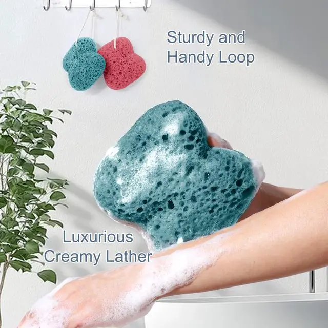 Alt view image 5 of 6 - Bath Sponge, 2-Pack Shower Sponge for Bathing Body Wash
