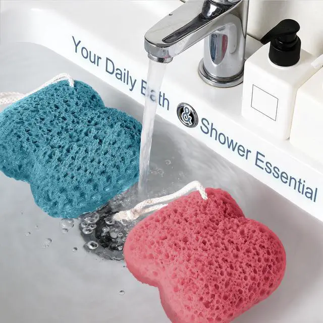 Alt view image 6 of 6 - Bath Sponge, 2-Pack Shower Sponge for Bathing Body Wash