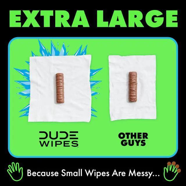 Alt view image 5 of 7 - MentHOLE XXtreme Flushable Wipes - Menthol Infused Extra-Large Adult Wet Wipes - 3 Pack (144 Count) - Infused with Menthol for a Cooling Sensation - Septic and Sewer Safe