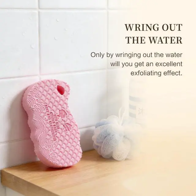 Alt view image 7 of 7 - 2026 Magic Exfoliating Bath Sponge | Upgraded Dead Skin Remover, Soft Body Scrubber, Shower Sponge, Adults & Kids (White)