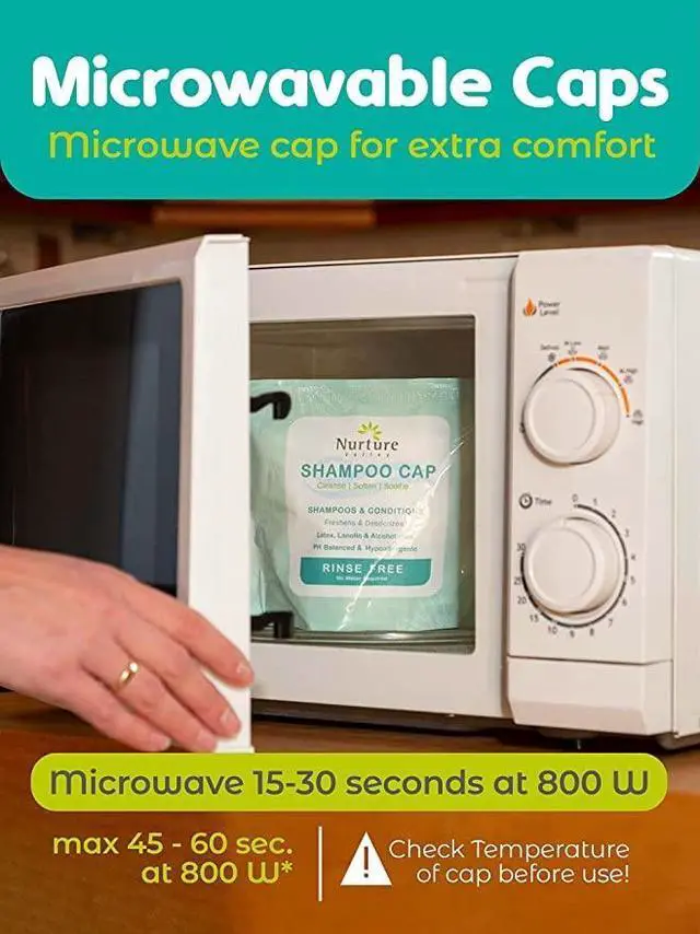 Alt view image 7 of 7 - No Water Rinse Free Shampoo Cap Microwavable Hair Wash Caps Shower