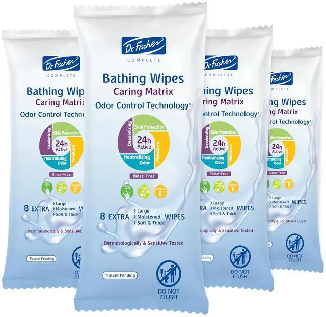 Main image of XL Body Wipe 9" x 9" Bath Wipes for Adults No Rinse - Thick Refreshing Shower Wash Cloth with Aloe Vera for Camping, Travel, Gym, and Caregiving - Durable Disposable Bath Cloths for Quick Hygiene