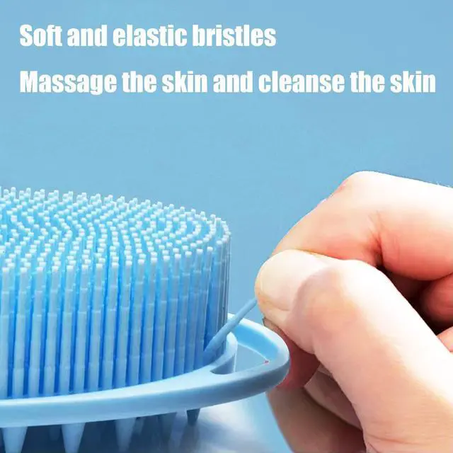 Alt view image 5 of 7 - Soft Exfoliating Body Bath Shower Scrubber - Silicone Body Brush, 3 Pack for Kids and Adults with All Kinds of Skin