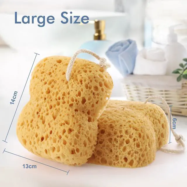 Alt view image 2 of 7 - Body Sponges for Shower Bathing, 2-Pack Sponges Bath for Adults