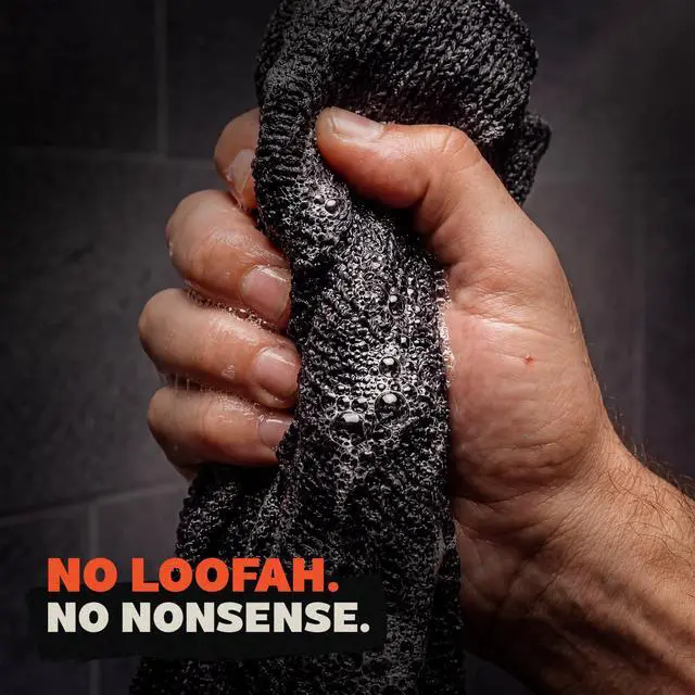 Alt view image 3 of 7 - Extra Rough Exfoliating Washcloth, Body and Back Scrubber for Men, 1 Pack