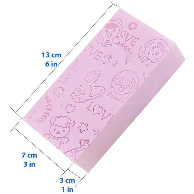 Alt view image 7 of 7 - Exfoliating Bath Sponge, Spa Scrub Exfoliating, Bath Body Shower Sponge, Dead Skin Sponge Remover for Adult, Baby, Pregnant Women, 2 pcs Random Colors