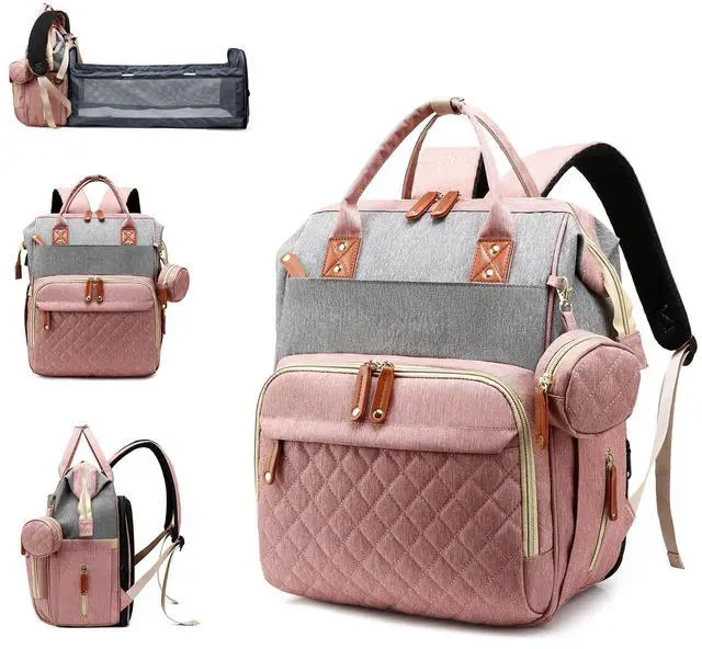 Main image of Diaper Bag Backpack with Changing Station, Waterproof Large Capacity, Baby Bag for Mom & Dad, 18 Pockets+USB Port, Foldable Changing Pad, Travel Backpack for Newborn Essentials, Baby Gift