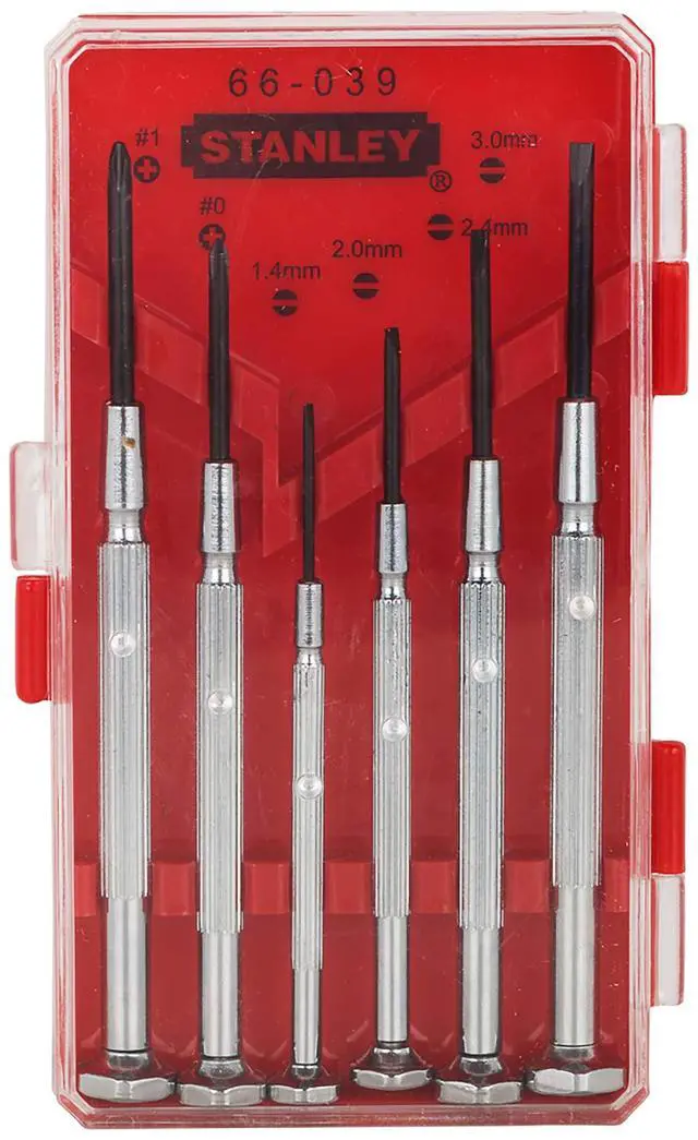 Main image of Hand Tools 66-039 6 Piece Jeweler's Screwdriver Set