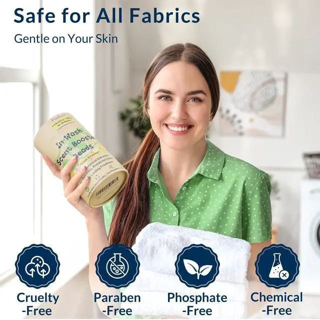 Alt view image 6 of 7 - InWash Scent Booster Beads Fresh Essence Scent, Laundry Beads fabric softener, 24 oz Lasts Up to 70 Washing Cycles EcoFriendly & Safe for Babies and Kids